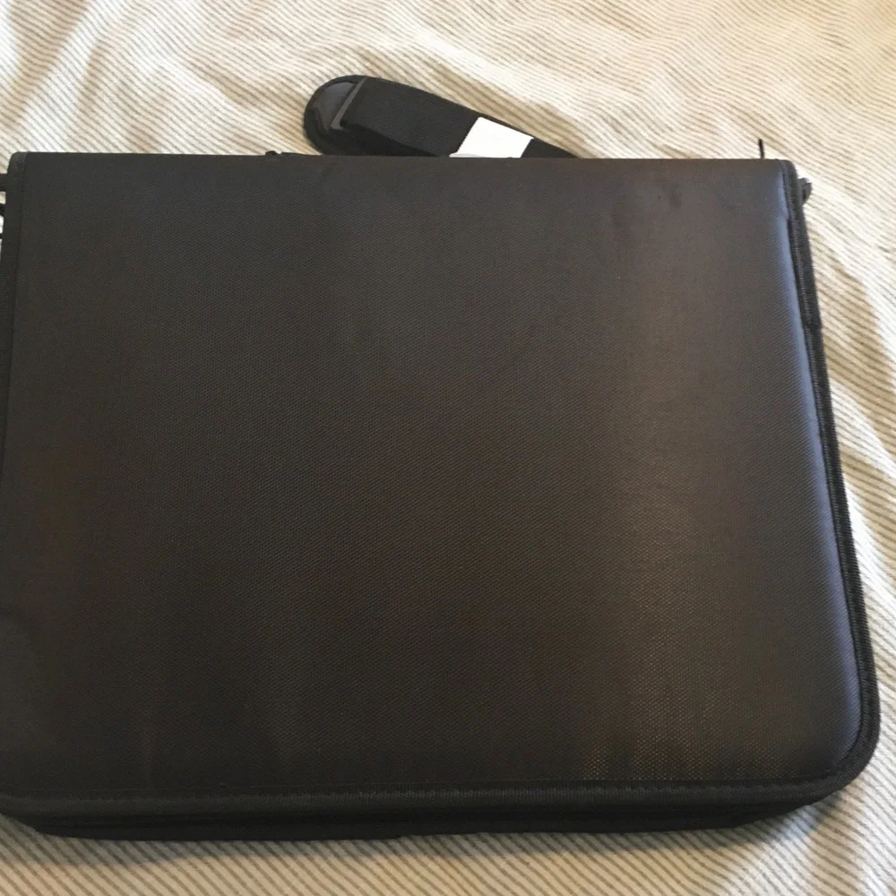 Stylish Black and Gray 3 Rings zipper binder